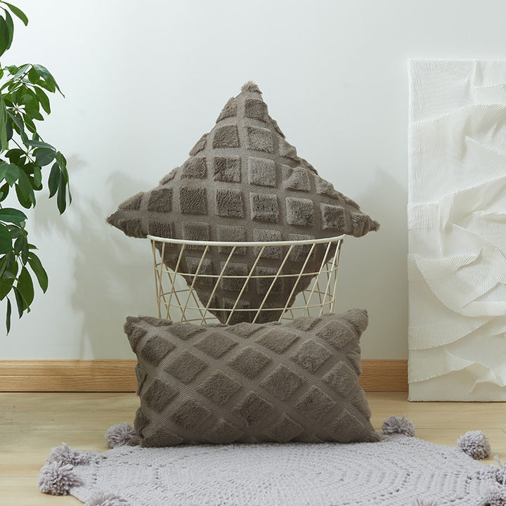 Soft Textured Throw Pillow