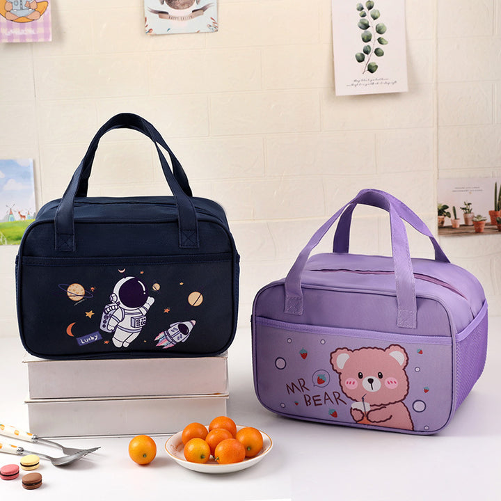 Cute Bear-Themed Insulated Lunch Bag Bowlift
