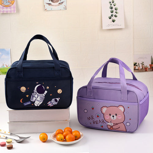 Cute Bear-Themed Insulated Lunch Bag Bowlift