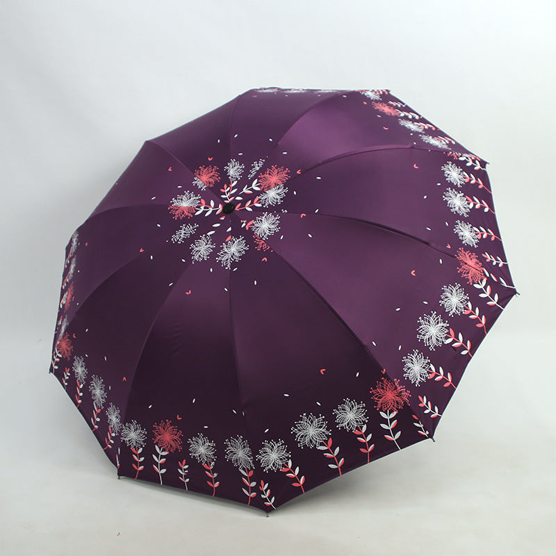 Women's umbrella with floral design Bowlift