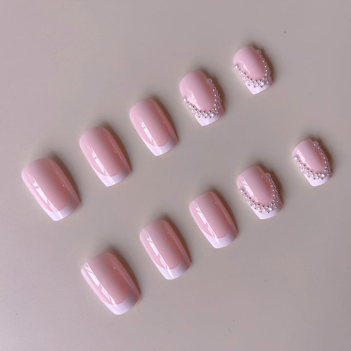Artifical nail set with luxurious elegant decorations Bowlift