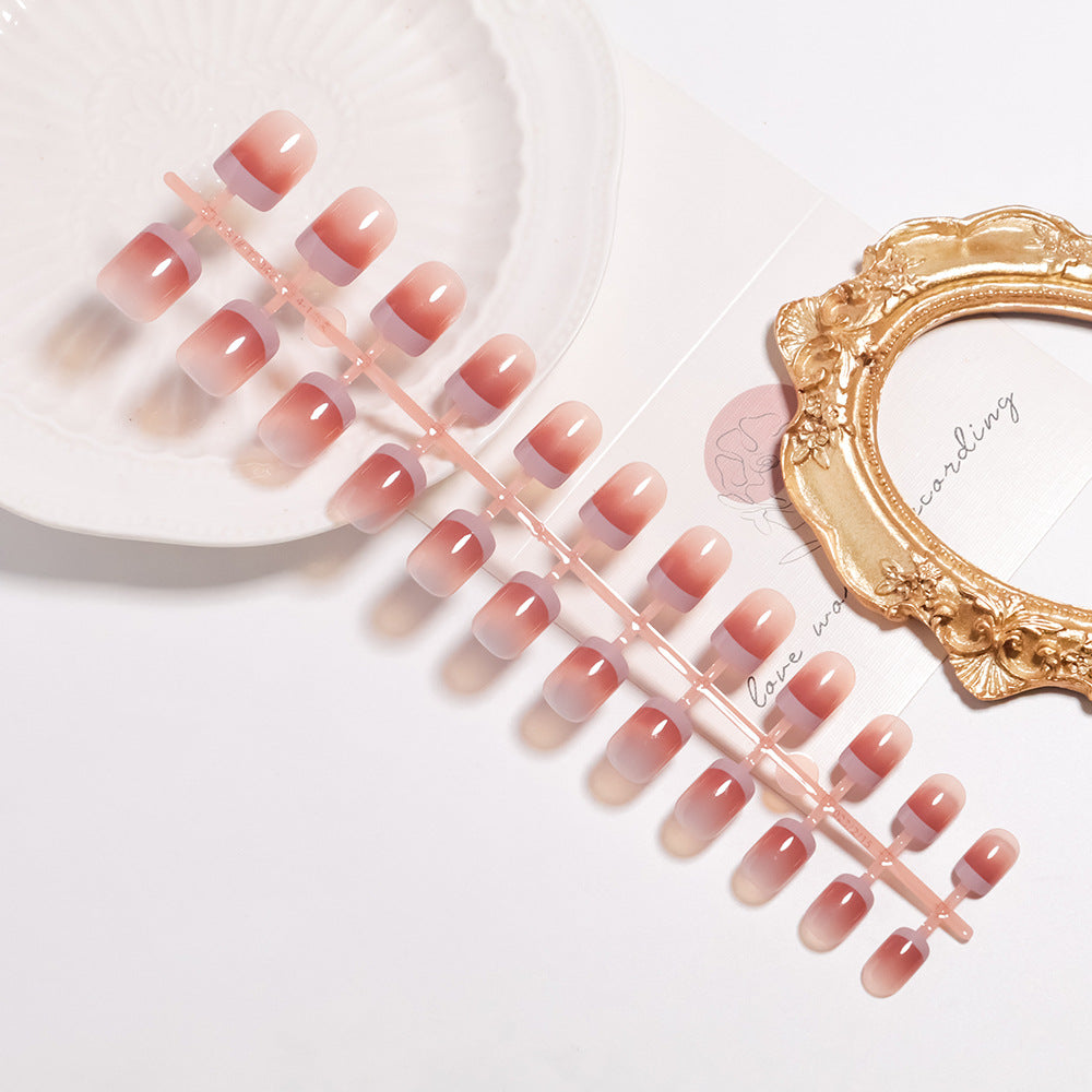 Elegant Ombre Nail Art Press-On Set Bowlift
