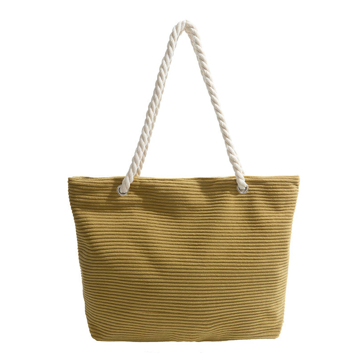 Stylish Textured Beach Tote Bowlift