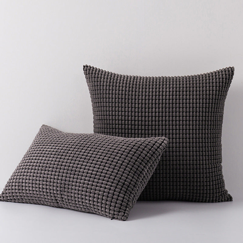 Textured Plush Decorative Pillow Set