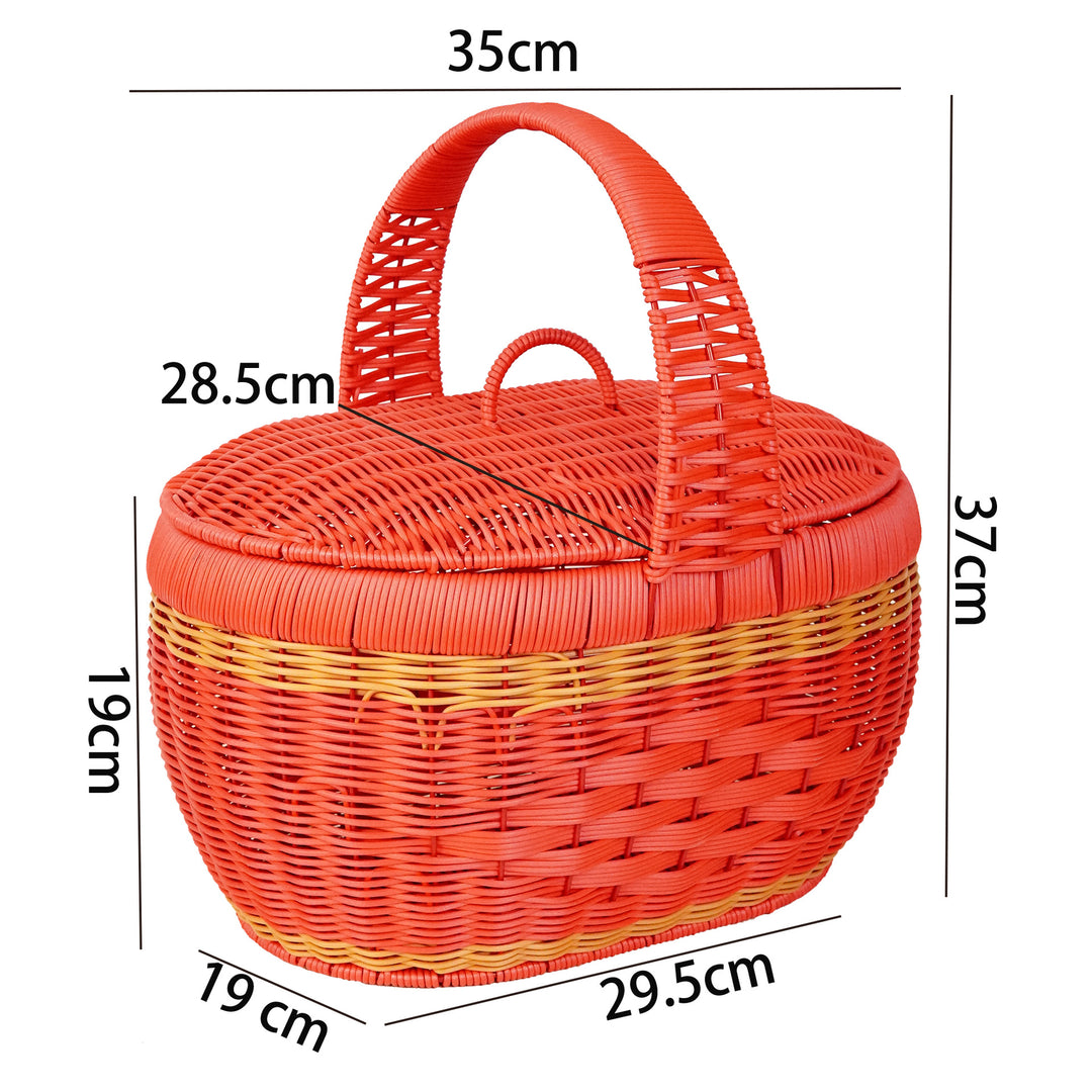 Elegant Woven Storage Basket Bowlift