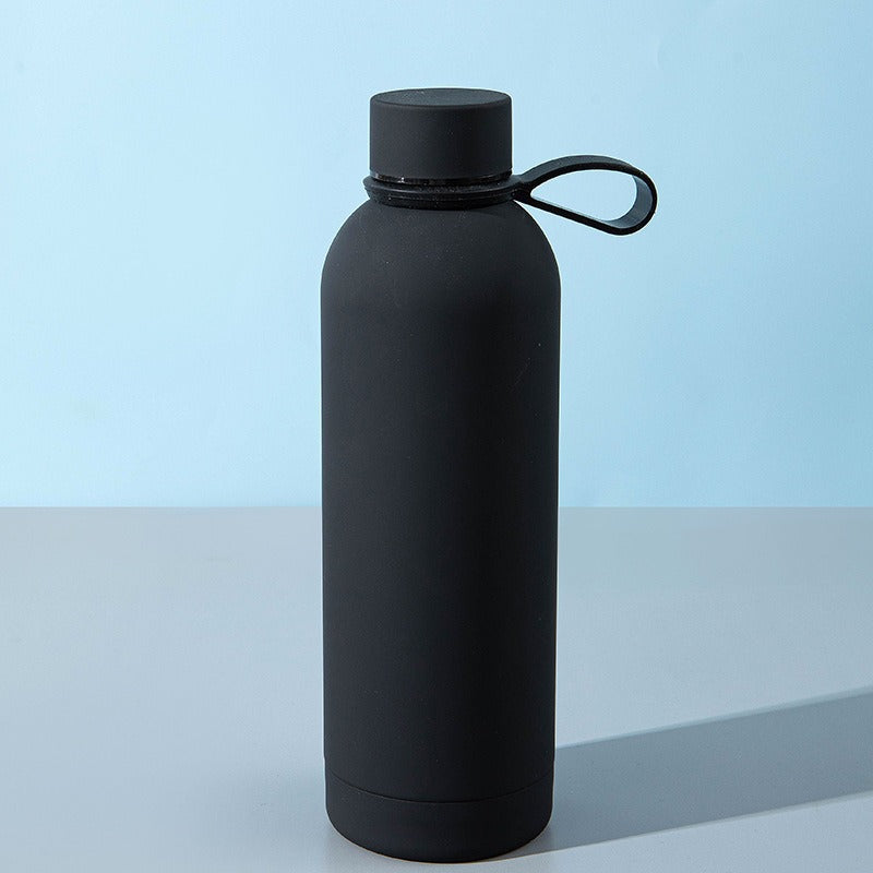 Ladies stylish stainless steel drinking bottle with innovative closure Bowlift