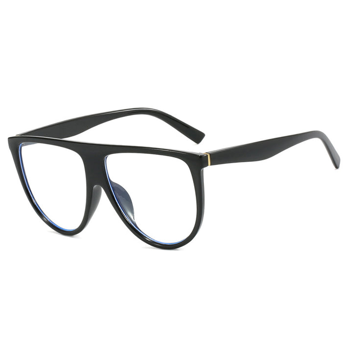 Ladies trendy oversized sunglasses with stylish transparent frame Bowlift