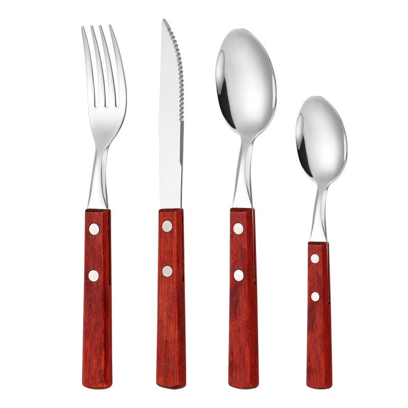 Dessert spoon with ergonomic wooden handle Bowlift