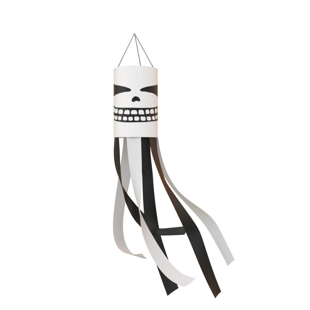 Unisex nan patriotic American flag windsock with long trailing streamers and reinforced hanging loop Bowlift
