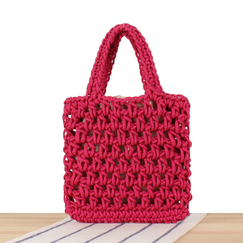 Handbag Made of High-Quality Macrame Bowlift
