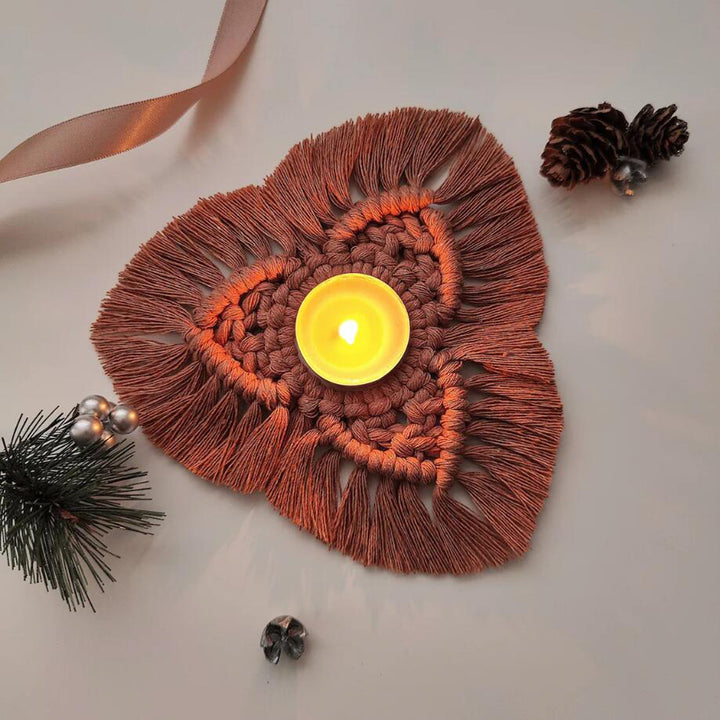 Macrame Candle Holder Bowlift