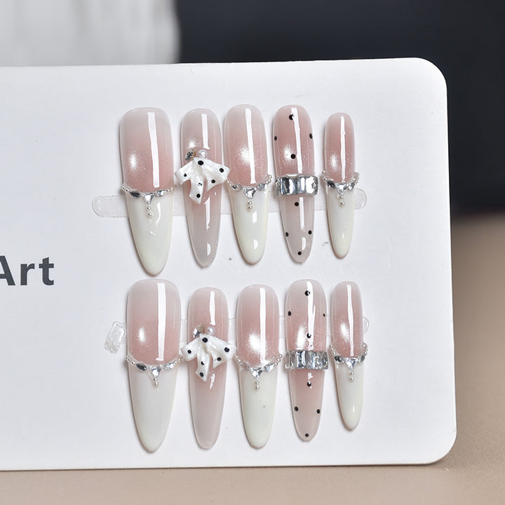 Glamorous Crystal-Embellished Press-On Nail Extensions Bowlift