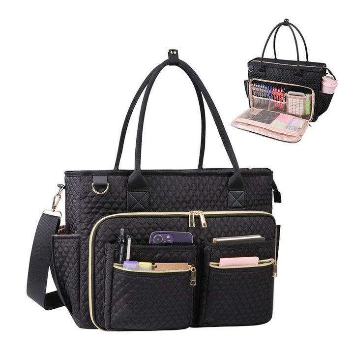 Stylish and Spacious Tote Bag with Versatile Compartments Bowlift
