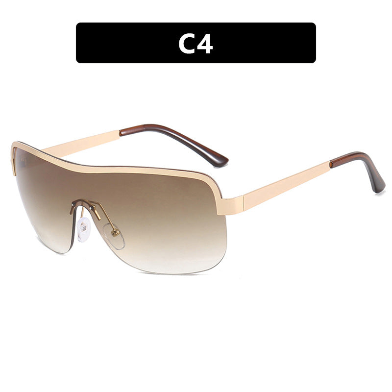Women's sporty sunglasses in futuristic design with large field of view Bowlift