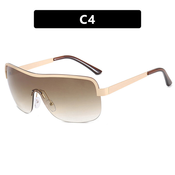 Women's sporty sunglasses in futuristic design with large field of view Bowlift