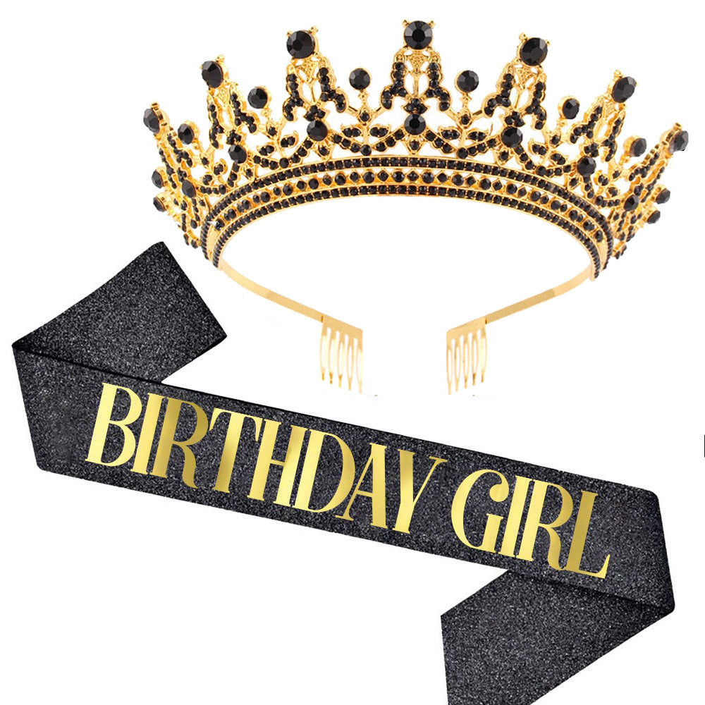 Women's Sparkling Crown and Sash Set Bowlift