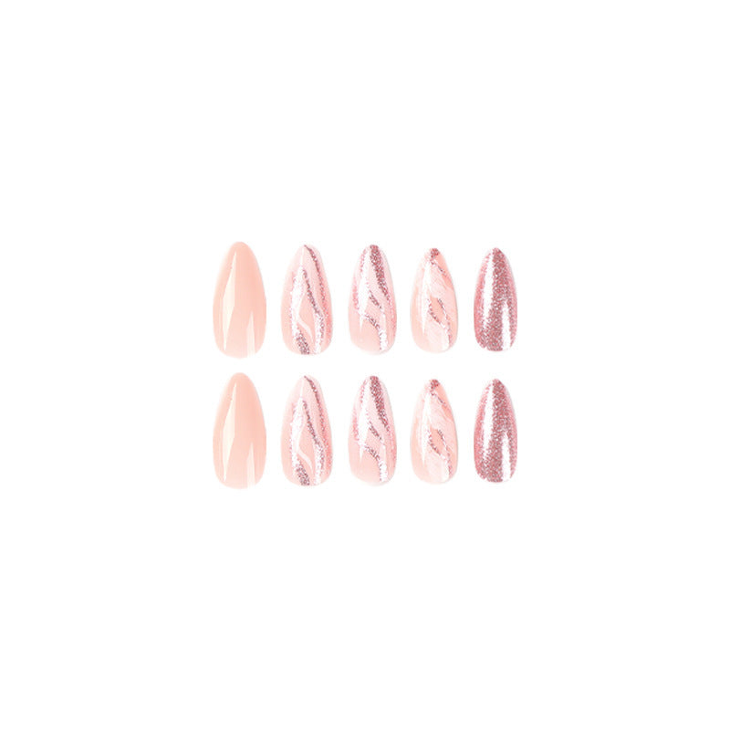 Elegant Glitter Gel Nail Art Tips Bowlift