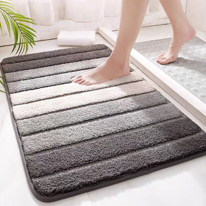 Absorbent Plush Bath Mat Bowlift