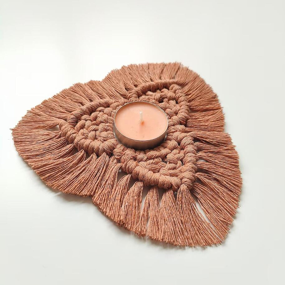 Macrame Candle Holder Bowlift