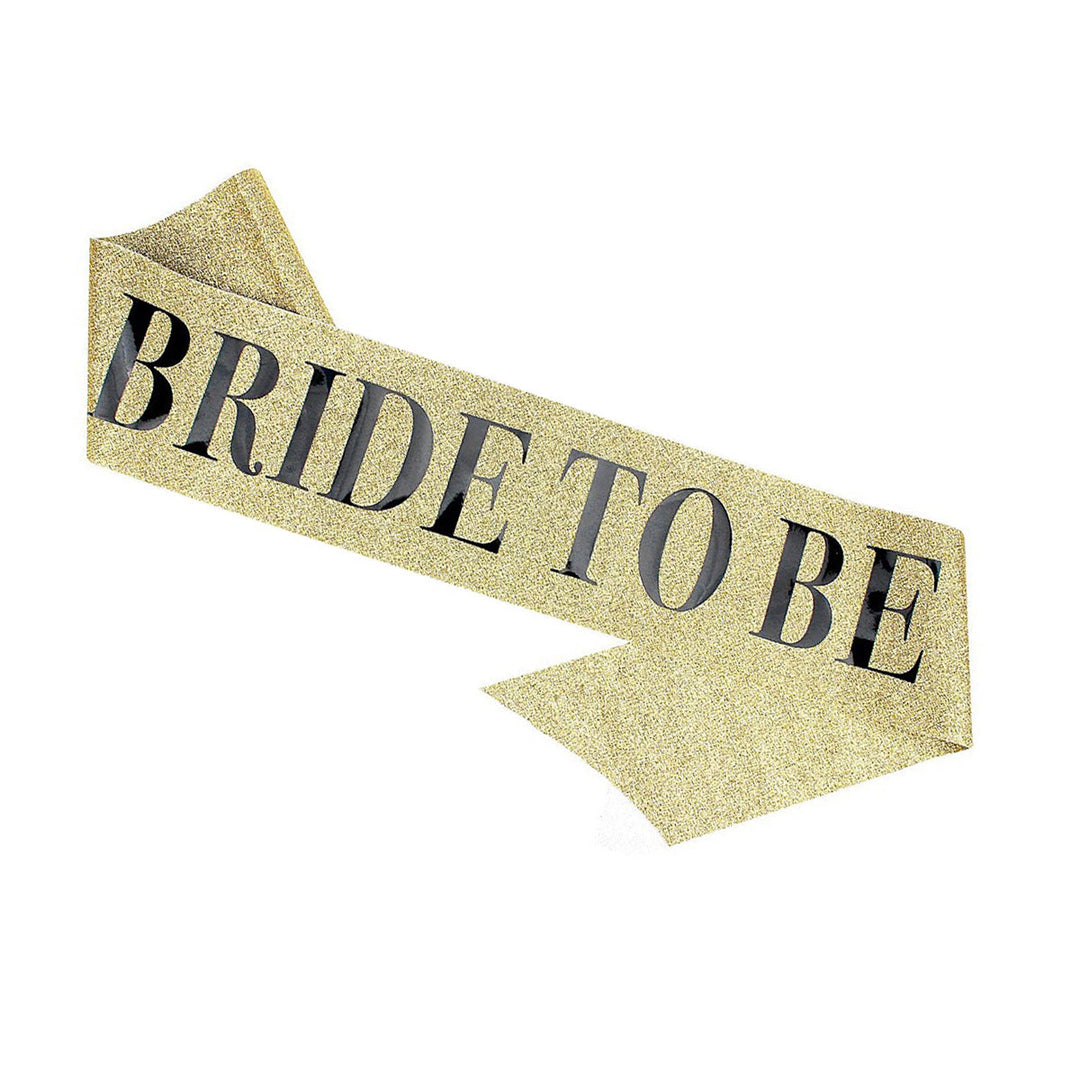 Ladies Glittering Bride Sash Bowlift