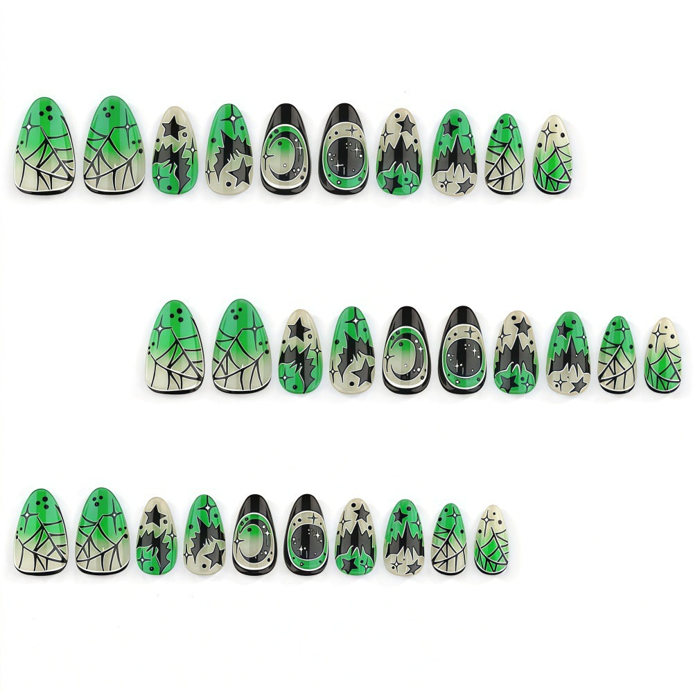 Halloween-themed artificial nails Bowlift