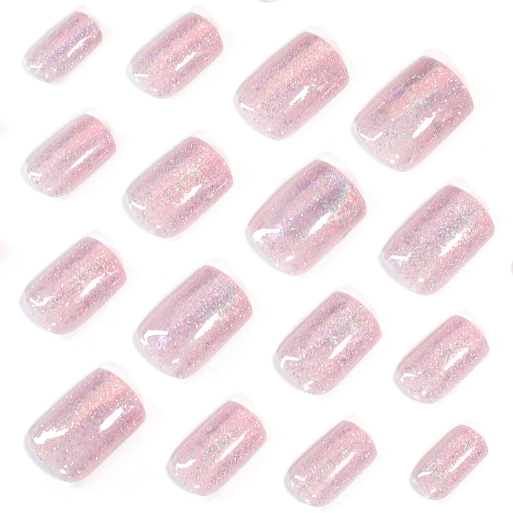 Elegant Nail Art with Glitter and Ombre Effect Bowlift