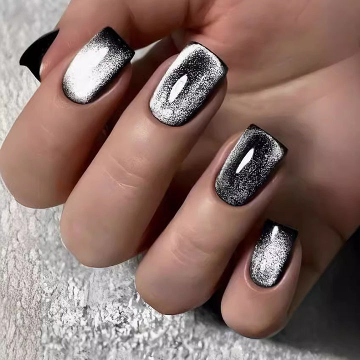 Elegant Glossy Press-On Nail Set Bowlift