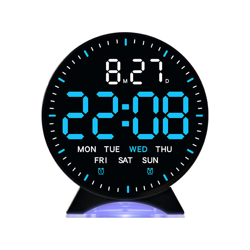 Digital alarm clock with intelligent LED display and multifunctional features Bowlift