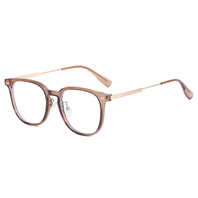 Women's clear rectangular glasses with delicate metal frame Bowlift