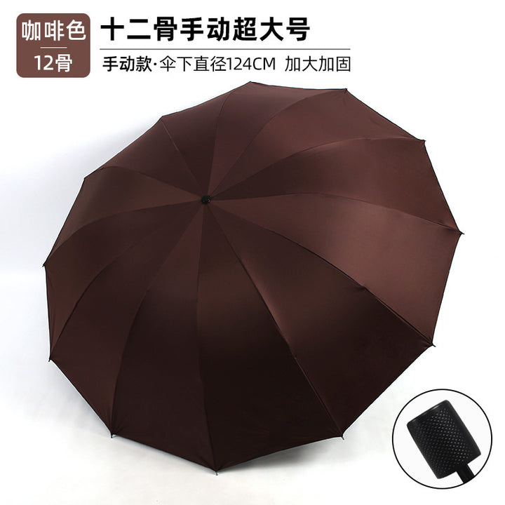 Women's Extra Large Umbrella with Reinforced Frame Bowlift