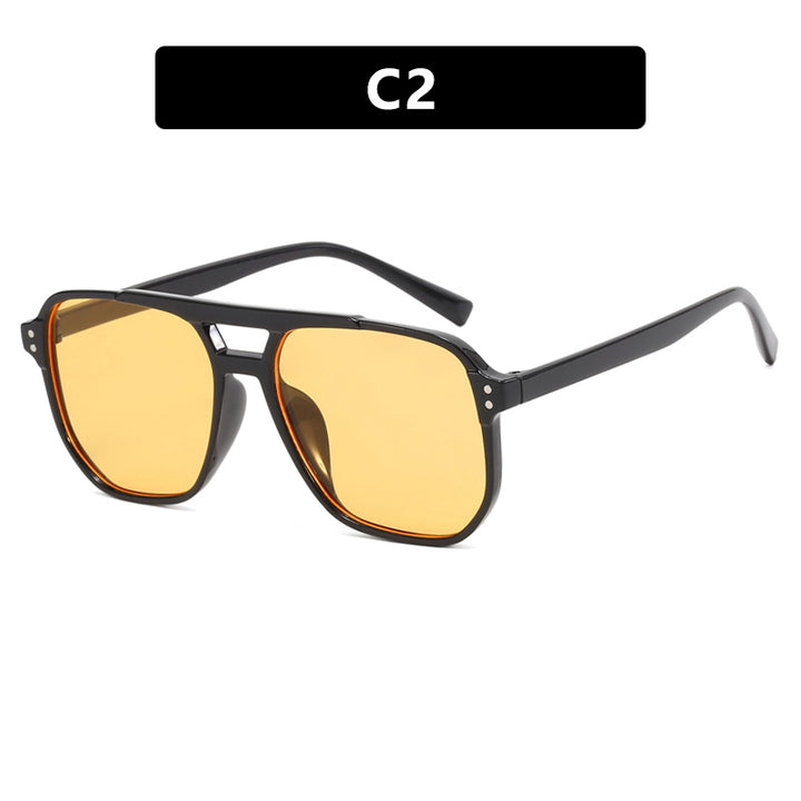 Women's oversized sunglasses with geometric design and UV protection Bowlift
