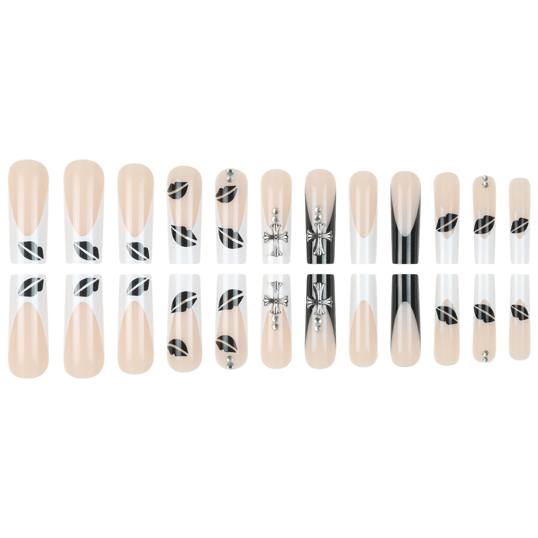 Illustrated Stiletto Press-On Nails Bowlift