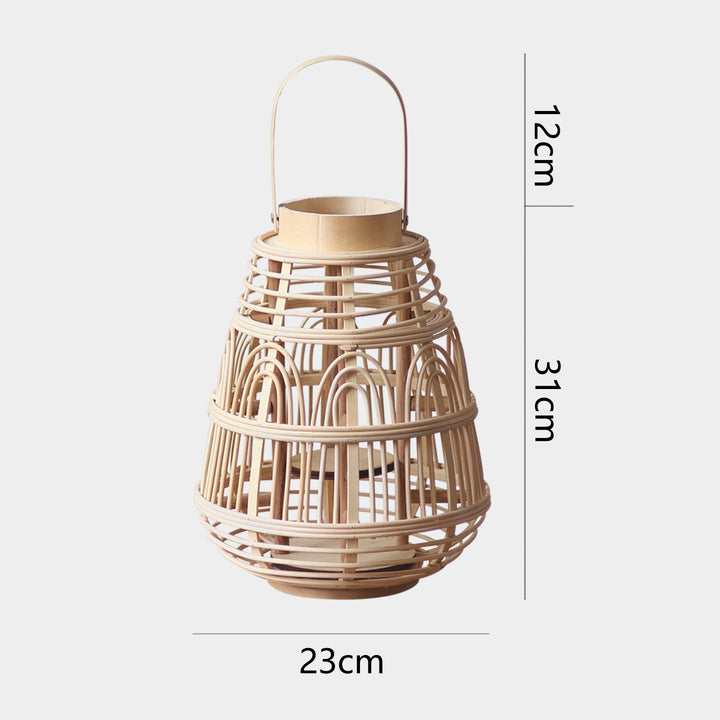 Handcrafted Rattan Lantern Bowlift
