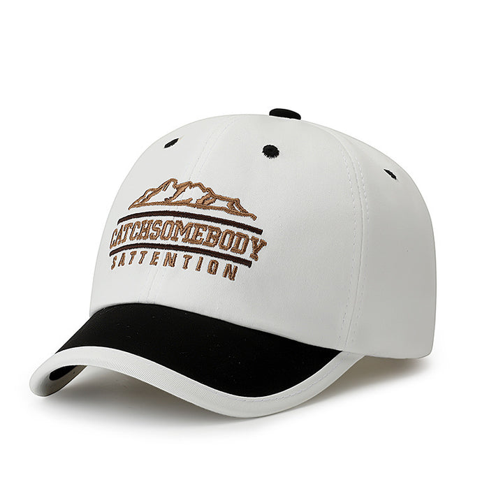 Women’s Sporty Leather Baseball Cap Bowlift