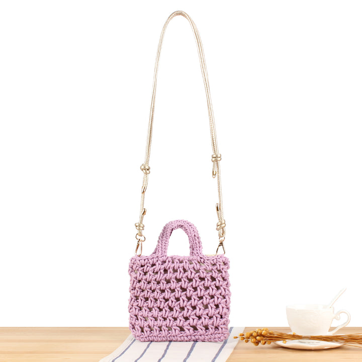 Handbag in Modern Macrame Design Bowlift