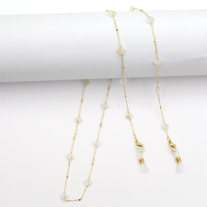 Elegant Crystal-Designed Eyewear Chain Bowlift