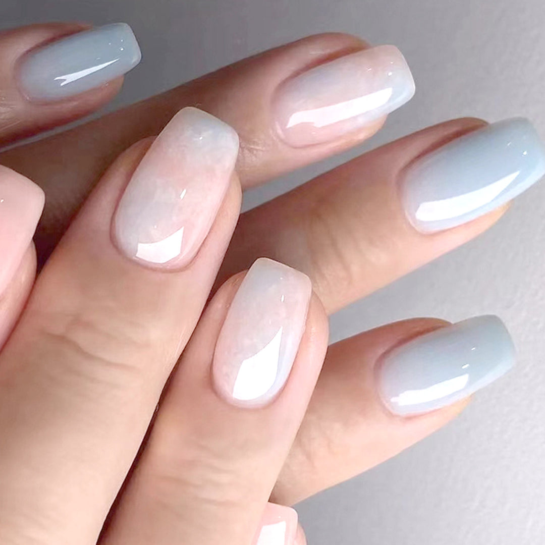 Ombre Glossy Nail Tips Bowlift