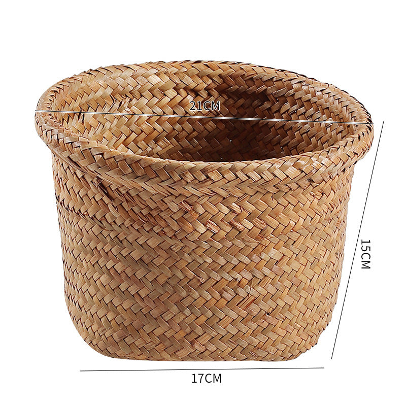 Handcrafted Natural Seagrass Storage Pot Bowlift
