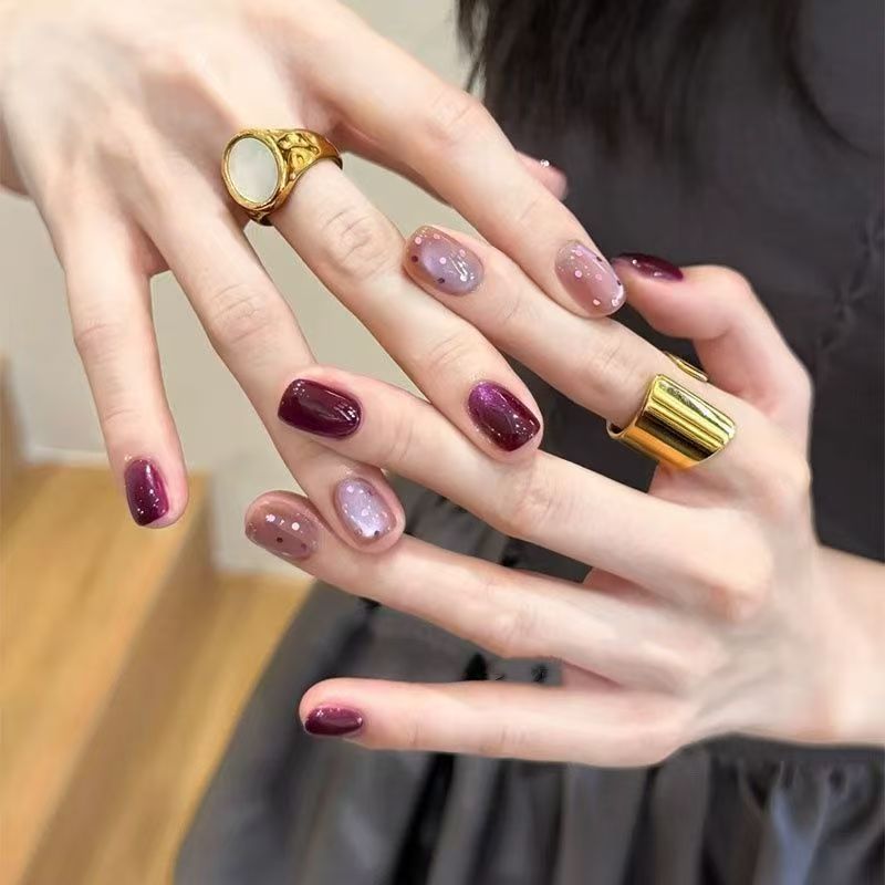 Ombre Glitter Press-On Nail Set Bowlift