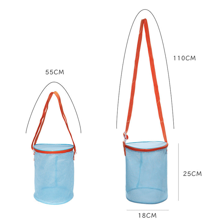 Toy storage bag with mesh design Bowlift