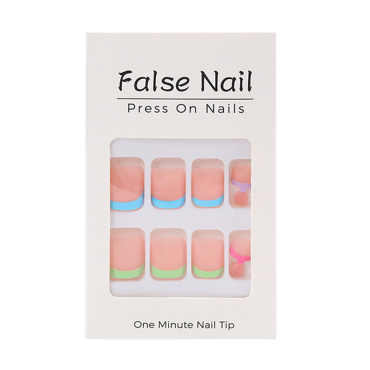 Creative nail set with colorful artificial nails Bowlift