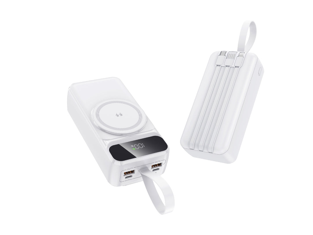 Portable Wireless Powerbank with Intelligent Charging Management and Digital Display Bowlift