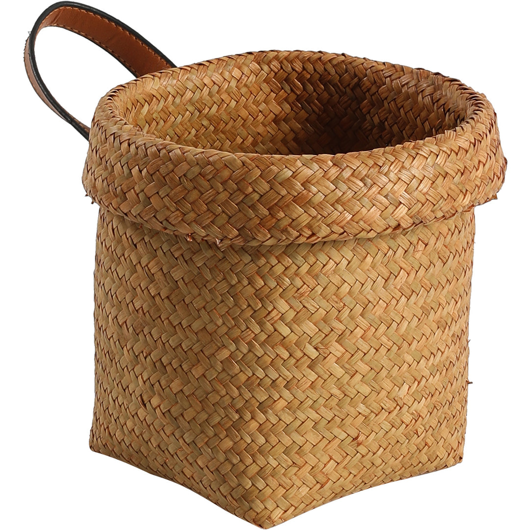 Unisex Handwoven Decorative Basket with Practical Handles Bowlift