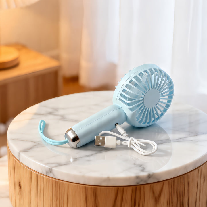 Women's Portable Mini Fan with USB Charging Function and Ergonomic Design Bowlift