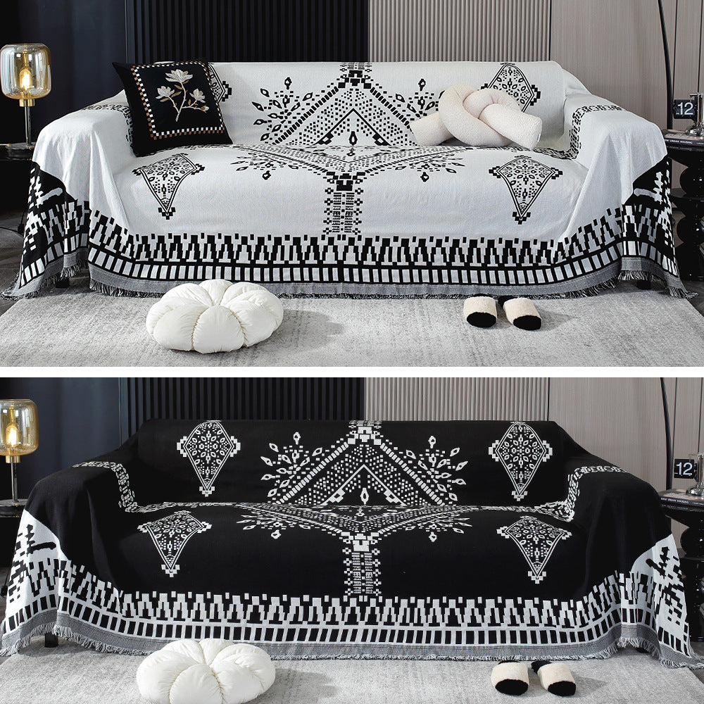 Decorative Thick Woven Sofa Throw Cover