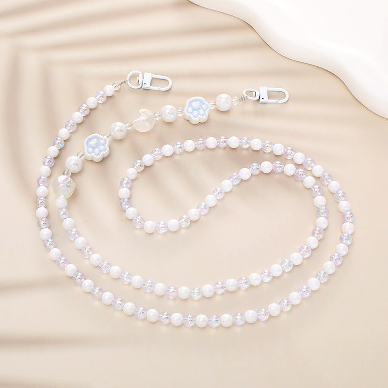 Elegant Pearl and Chain Necklace Bowlift
