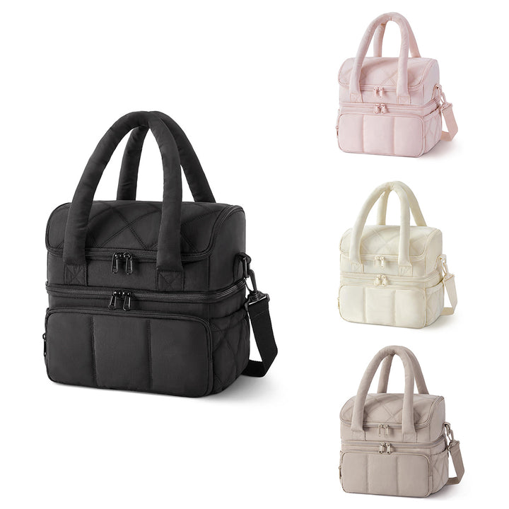Cosmetic bag with space-saving design Bowlift