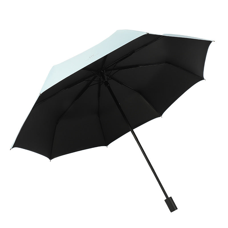 Women compact folding umbrella with Bowlift handle