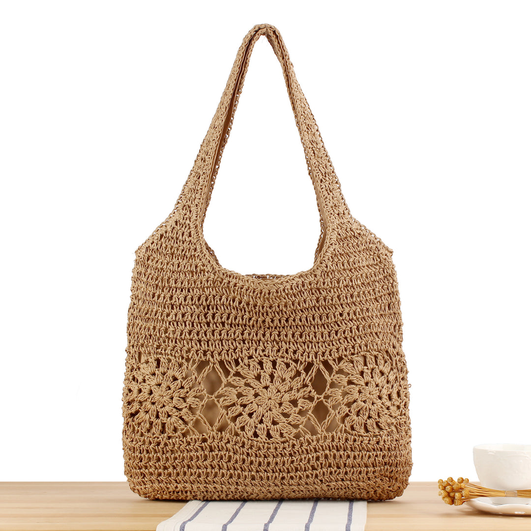 Hand-knotted tote bag made of natural bast Bowlift