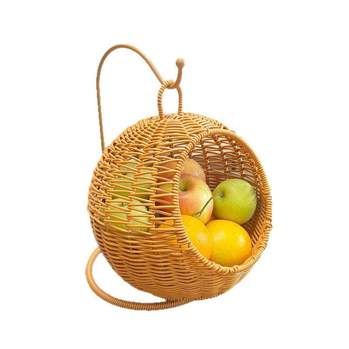 Modern Hanging Woven Basket Stand Bowlift